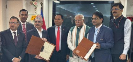 इनरुवा-पूर्णिया र लम्की-बरेली अन्तरदेशीय प्रसारण लाइन निर्माण गर्न संयुक्त उपक्रम तथा सेयरहेल्डर सम्झौतामा हस्ताक्षर