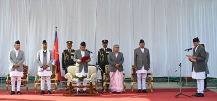 नवनियुक्त मन्त्री शर्माद्वारा पद तथा गोपनियताको शपथ