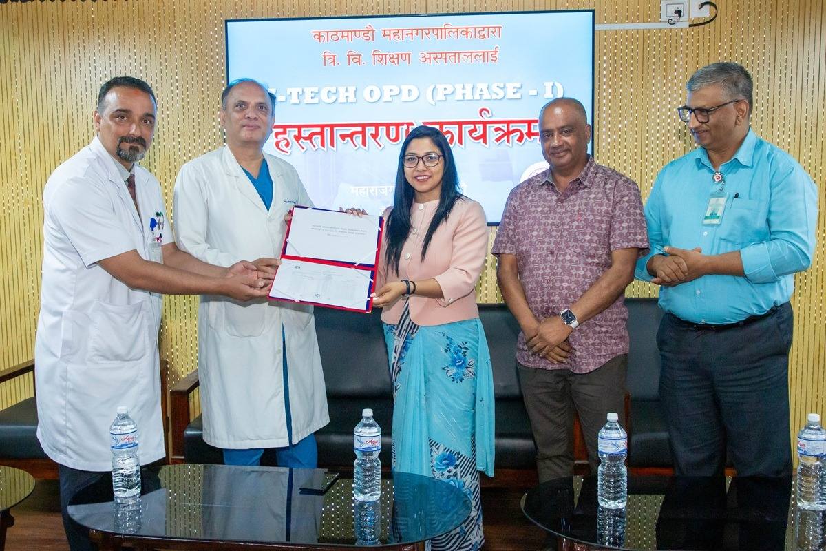 शिक्षण अस्पताललाई महानगरको १ करोड ७० लाखको प्रविधि सहयोग